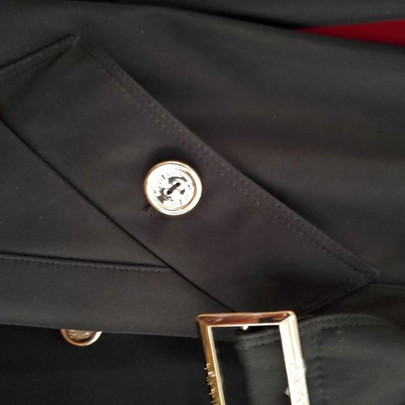 Calvin Klein Women's Black Trench Coat - Picture 8 of 12